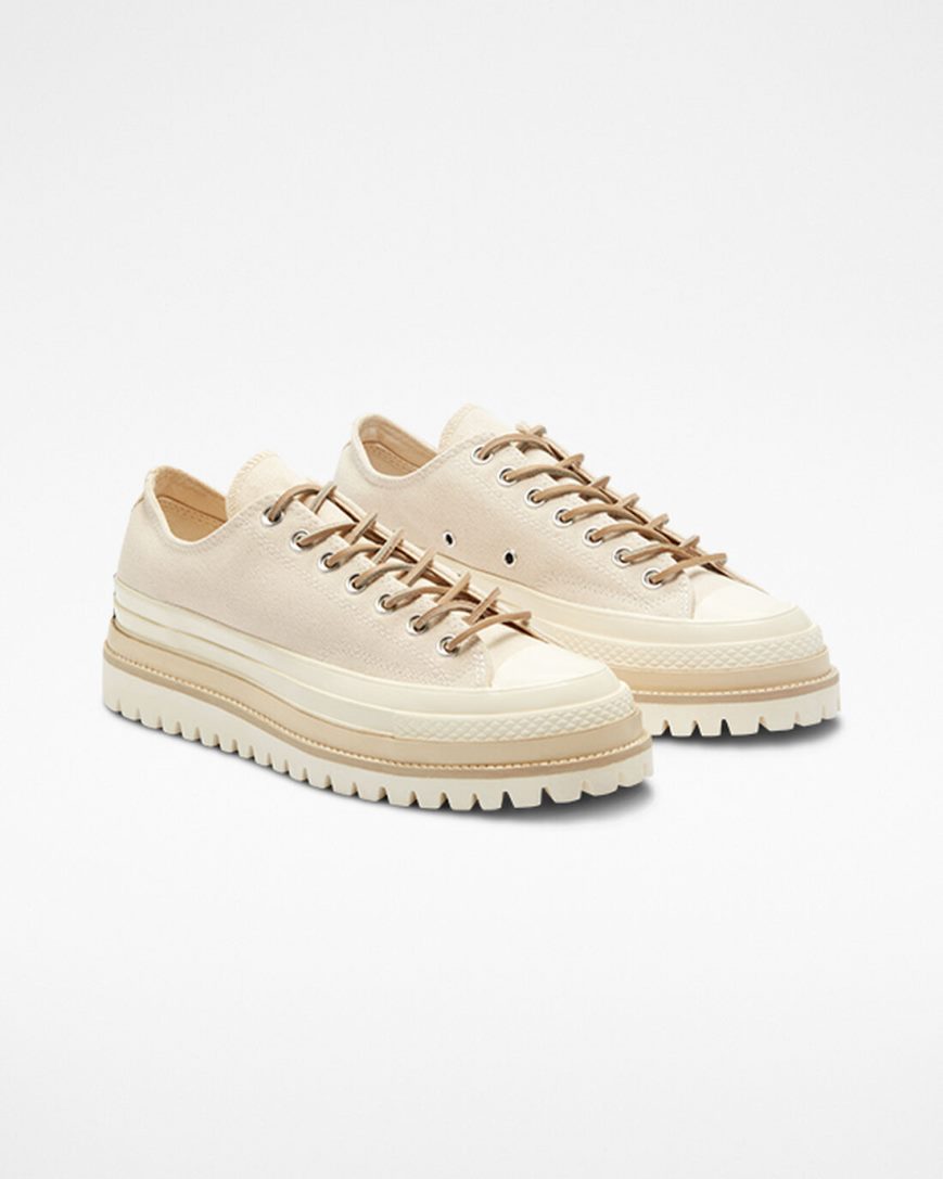 Women's Converse Chuck 70 LTD Lugged Low Top Platform Shoes Beige | AU 30451C